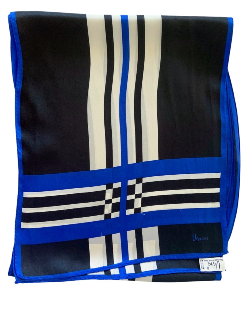 Vintage Vera silk striped scarf